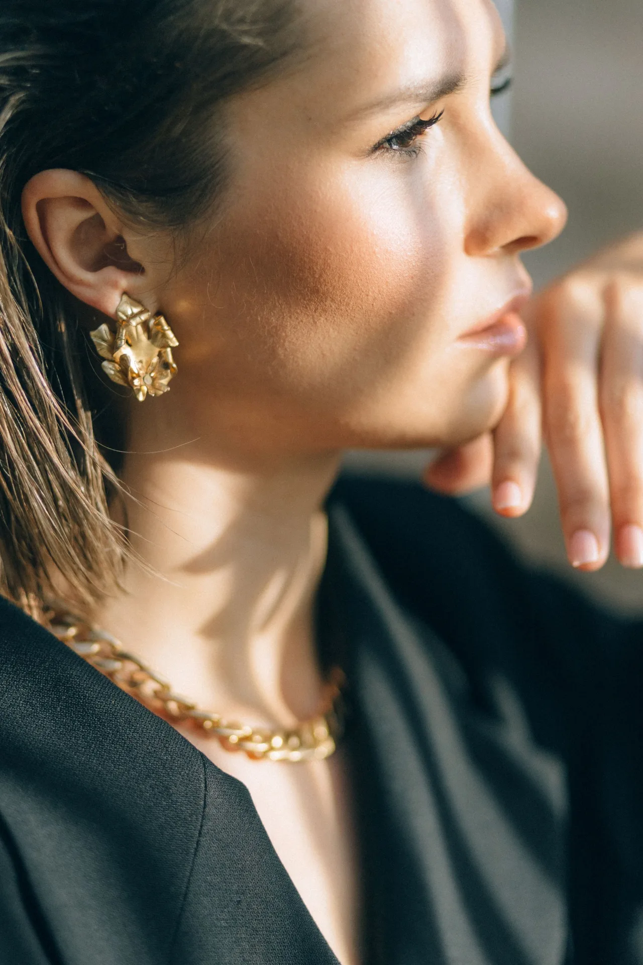 Leela Layered Chain — worn
