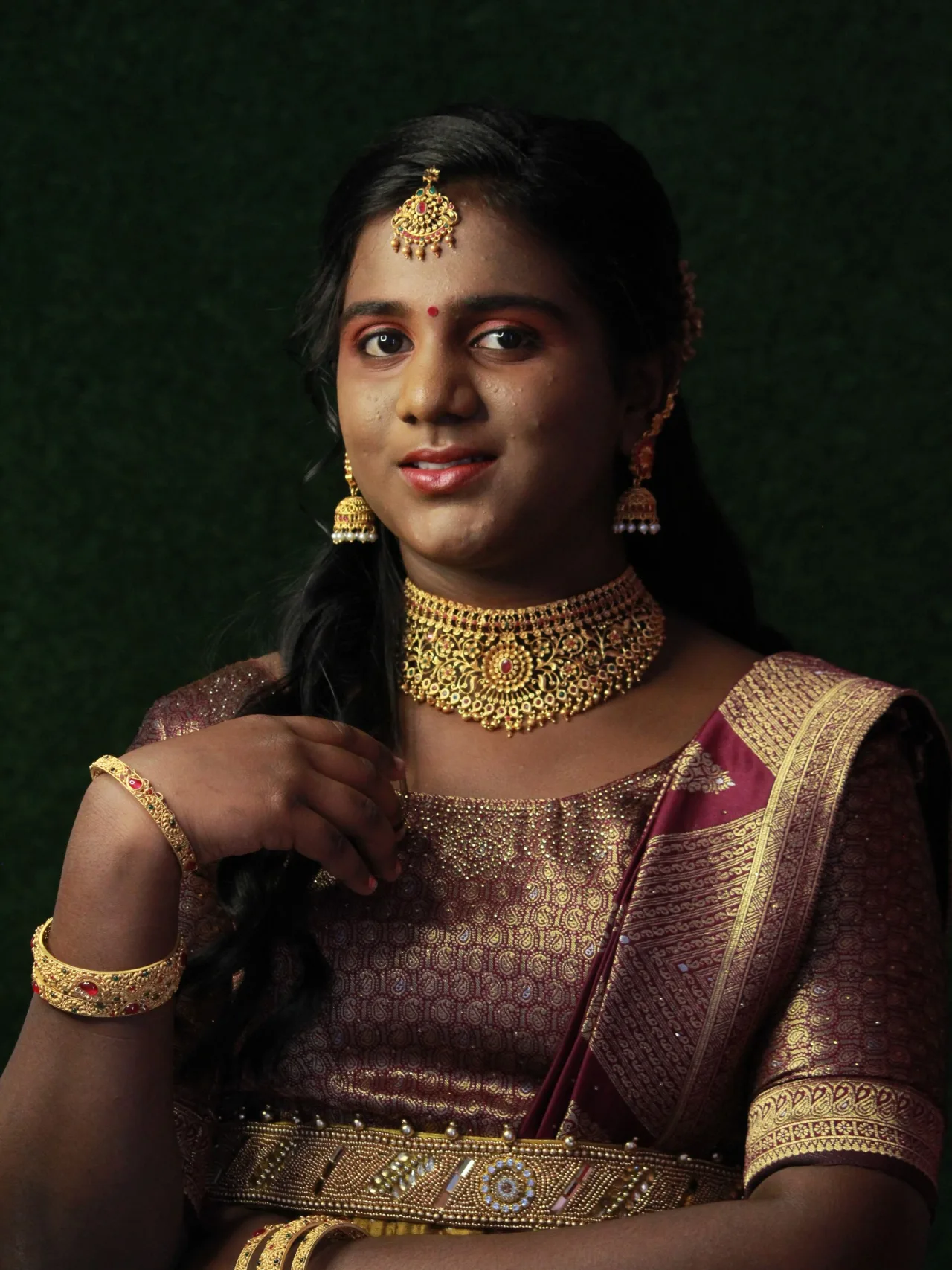 Maharani Rani Haar — worn