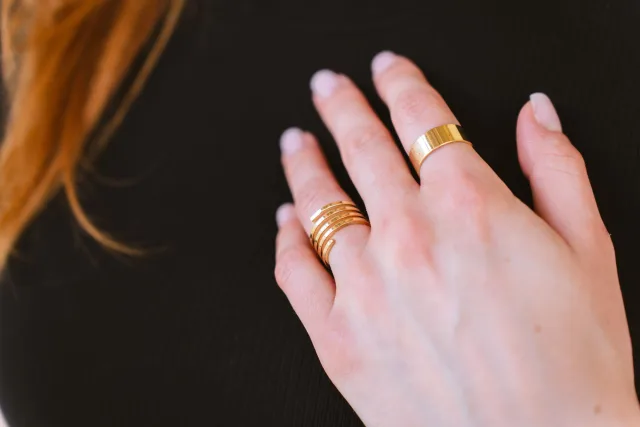 Ira Stacking Bands — worn