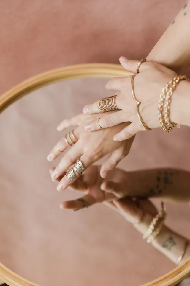 Nisha Chain Bracelet — worn