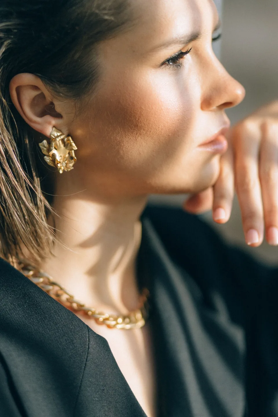 Leela Layered Chain — worn