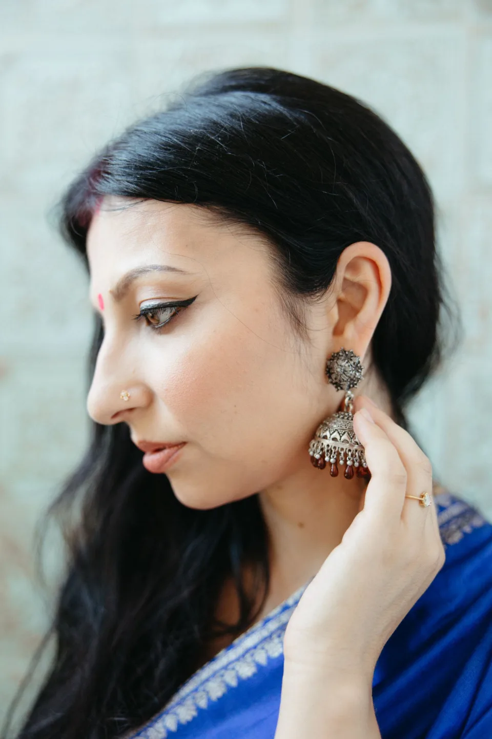 Rani Polki Studs — worn